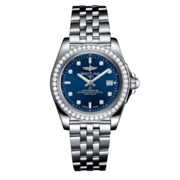 Breitling Galactic 32 Sleek Edition Stainless Steel / Diamond / Horizon Blue Diamond / Bracelet