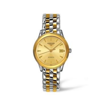 Longines Flagship 35.6 Automatic Two Tone Champagne