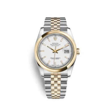 Rolex Datejust 36 Rolesor Yellow Domed / Jubilee / White