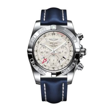 Breitling Chronomat 47 GMT Stainless Steel / Sierra Silver / Calf