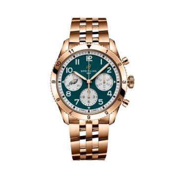 Breitling Classic AVI Chronograph 42 Super Bowl LIX Philadelphia Eagles Limited Edition / Bracelet