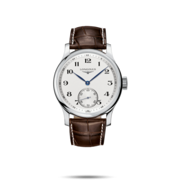 Longines Master Collection 47.5 Small Seconds Stainless Steel / Silver-Arabic / Alligator