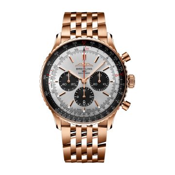 Breitling Navitimer B01 Chronograph 46 Red Gold / Silver / Bracelet
