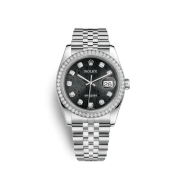 Rolex Datejust 36 Stainless Steel Diamond / Jubilee / Black Computer