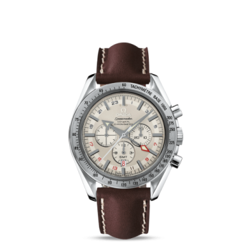 Omega Speedmaster Broad Arrow Co-Axial GMT Stainless Steel / White
