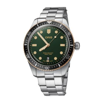 Oris Divers Sixty-Five 40 Stainless Steel / Bronze / Green / Bracelet