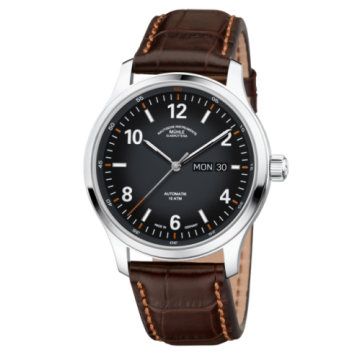 Mühle Glashütte Lunova Tag/Datum Black / Strap