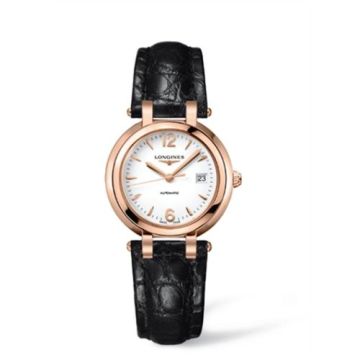 Longines PrimaLuna Automatic 30 Pink Gold Leather Arabic