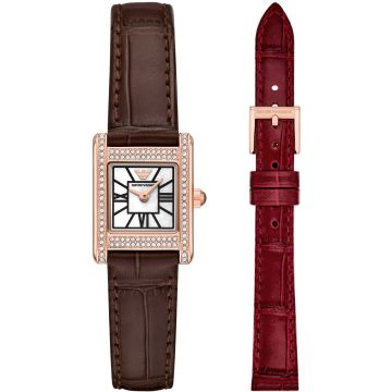 Emporio Armani Genni Rose / Brown Set 26mm