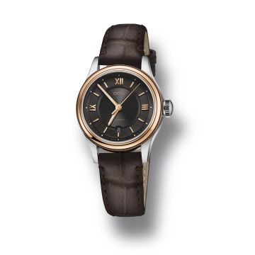 Oris Classic Date Lady 28.5 Stainless Steel - Rose Gold / Grey