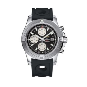 Breitling Colt Chronograph Automatic Stainless Steel / Volcano Black / Rubber / Pin