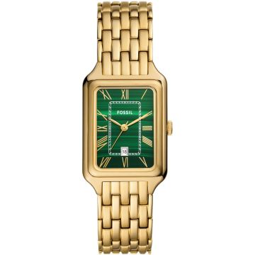 Fossil Raquel Date Gold / Green 26mm