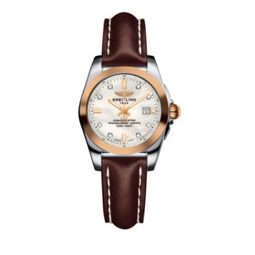Breitling Galactic 29 Stainless Steel / Rose Gold / Pearl Diamond / Calf