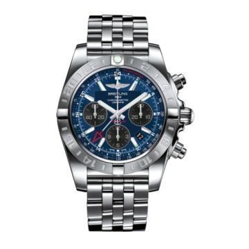 Breitling Chronomat 44 GMT Stainless Steel / Blackeye Blue / Bracelet