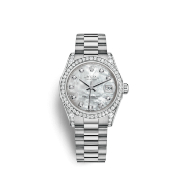 Rolex Datejust 31 White Gold Diamond / President / MOP