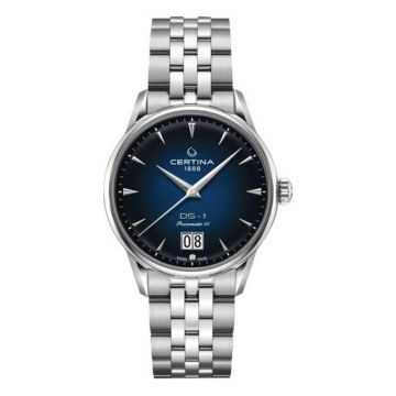 Certina DS-1 Big Date Powermatic 80 Stainless Steel / Blue / Bracelet