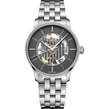 Mido Baroncelli Signature Skeleton Stainless Steel / Anthracite / Bracelet