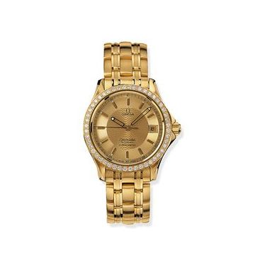 Omega Seamaster 120M Automatic 36.25 Yellow Gold / Diamond / Champagne