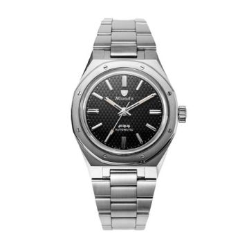 Nivada Grenchen F77 Stainless Steel / Black / Bracelet