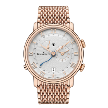 Blancpain Villeret Réveil GMT Red Gold / Opalin / Bracelet