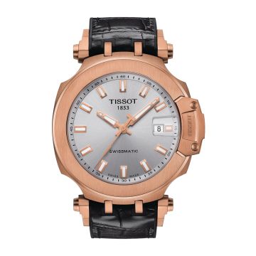Tissot T-Race Swissmatic 45 Rose Gold PVD / Silver