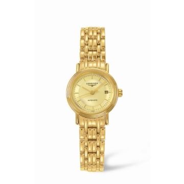 Longines Presence 25.5 Automatic Yellow Stick Yellow Bracelet