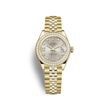 Rolex Lady-Datejust 28 Yellow Gold Diamond / Jubilee / Silver Diamonds