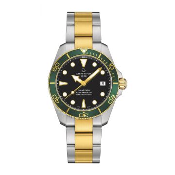 Certina DS Action Diver 38 Powermatic 80 Stainless Steel - Yellow Gold / Black