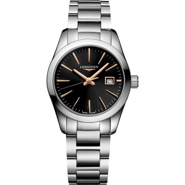 Longines Conquest Classic Quartz 29.5 Stainless Steel / Black