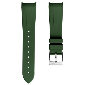 WatchGecko Premium Rubber Watch Strap to fit Tudor Black Bay 41mm -  Green - 22mm