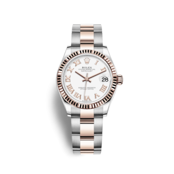 Rolex Datejust 31 Stainless Steel/ Rose Gold / Fluted / White - Roman / Oyster
