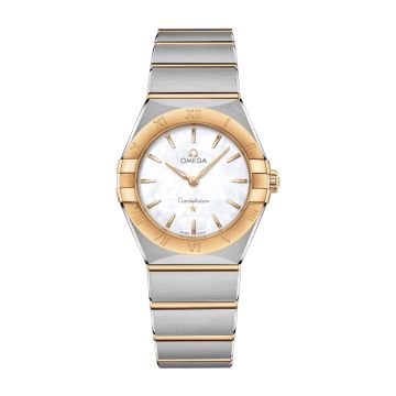 Omega Constellation Manhattan 28 Quartz Stainless Steel / Yellow Gold / MOP