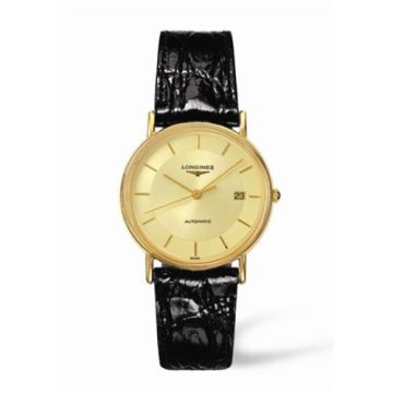 Longines Presence 34.5 Automatic Yellow Stick Yellow