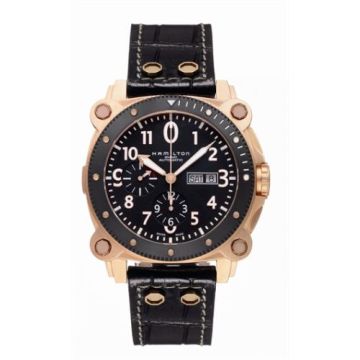 Hamilton Khaki Navy BeLOWZERO Auto Chrono Rose Gold / Black
