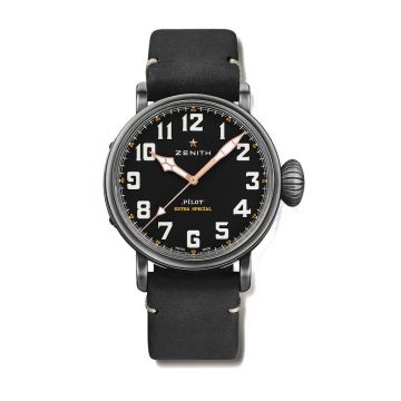 Zenith Pilot Type 20 Ton Up Aged Steel / Black / Strap