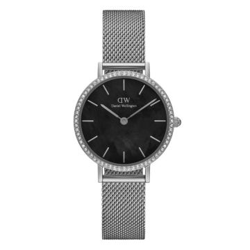 Daniel Wellington Petite Lumine Bezel Sterling Black MOP