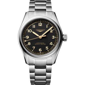 Longines Spirit Automatic 39 Stainless Steel / Black / Bracelet