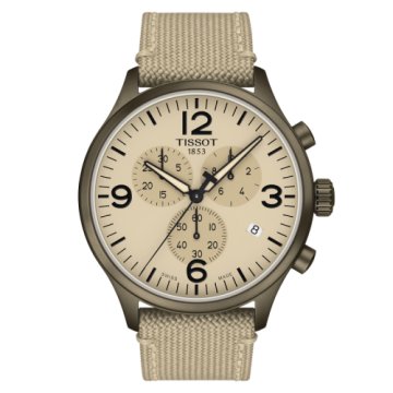 Tissot Chrono XL Khaki PVD / Beige