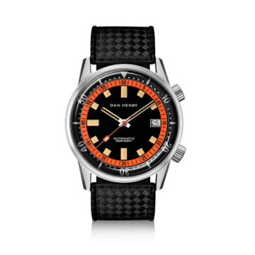 Dan Henry 1970 Automatic Diver 40 Black-Orange / Stainless Steel