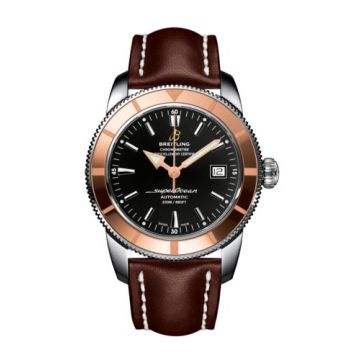 Breitling Superocean Heritage 42 Stainless Steel / Red Gold / Volcano Black / Calf