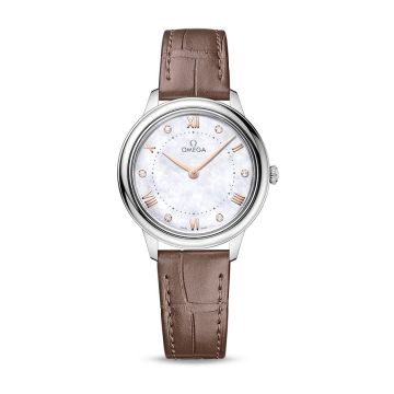 Omega De Ville Quartz 30 Stainless Steel / MOP - Diamond