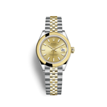Rolex Lady-Datejust 28 Rolesor Yellow Domed / Jubilee / Champagne