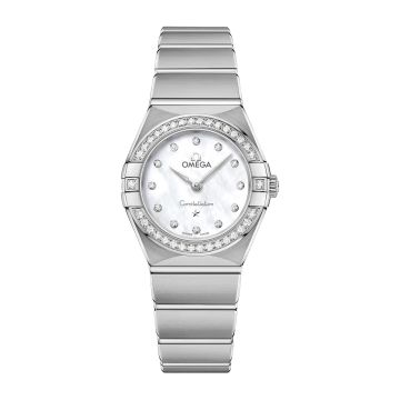 Omega Constellation Manhattan 25 Quartz Stainless Steel / MOP / Diamond