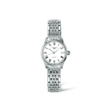 Longines Lyre 25 Stainless Steel / White - Roman / Bracelet