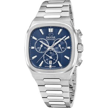 Jaguar Rondcarre Chronograph Silvery / Blue