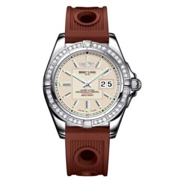 Breitling Galactic 41 Stainless Steel / Diamond / Sierra Silver / Rubber