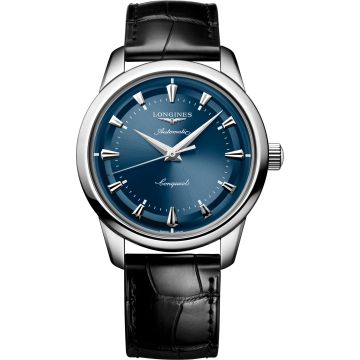 Longines Conquest Heritage 40 Stainless Steel / Blue