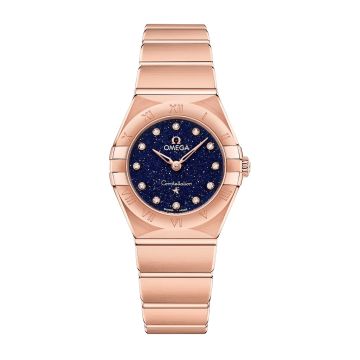 Omega Constellation Manhattan 25 Quartz Sedna Gold / Aventurine