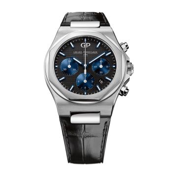 Girard-Perregaux Laureato 42 Chronograph Stainless Steel / Black / Alligator