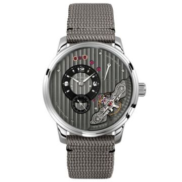 Glashütte Original PanoInverse Stainless Steel / Black / Alligator / Pin